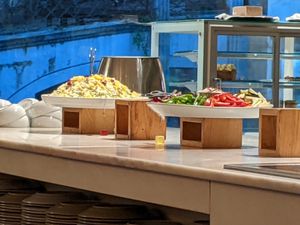 Beginnings of the buffet, with more to come later at daTerra - Baixa in Porto