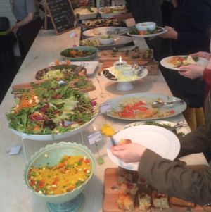 buffet table at daTerra - Baixa in Porto