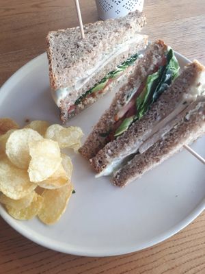 club sandwish (quite good!) at daTerra - Baixa in Porto