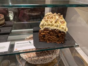 Carrot cake at daTerra - Baixa in Porto