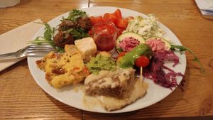 My buffet selection at daTerra - Baixa in Porto