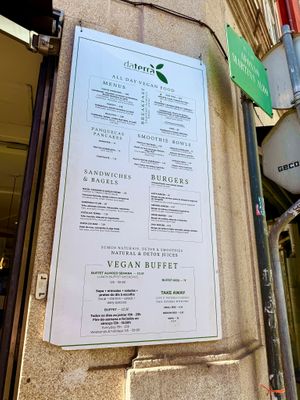 Menu for non-buffet eaters. at daTerra - Baixa in Porto