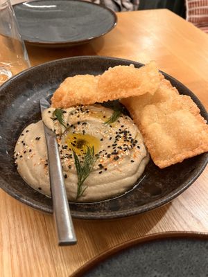 Dip and fried bread   at daTerra - Baixa in Porto