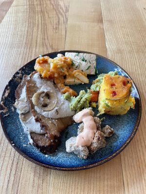 Buffet plate  at daTerra - Baixa in Porto