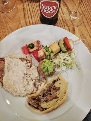 1 of many plates i had from the buffet at daTerra - Baixa in Porto