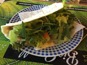 Piadina de Mozzarella Vegan e Noz at Bioescolha in Coimbra