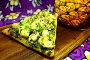 Vegan Pizza at LaniLove Gluten-Free Breads in Kahuku