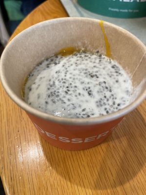 Chia mango dessert   at EXKi - Agora in Brussels