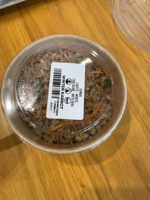 Quinoa carrot salad  at EXKi - Agora in Brussels