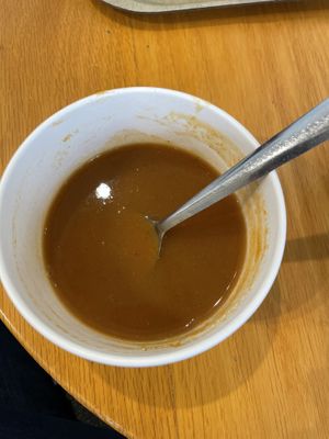 Carrot ginger soup  at EXKi - Agora in Brussels