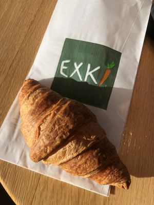 vegan croissant  at EXKi - Bolivar in Brussels