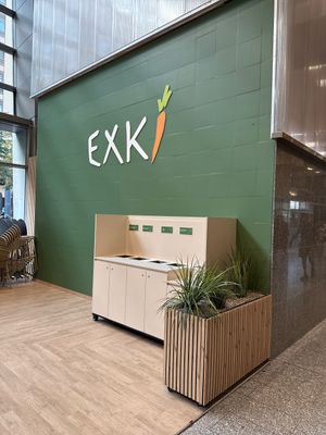 outside seating  at EXKi - Midi in Brussels