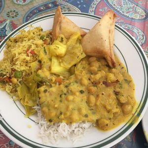 Buffet. Lots of veggie options. at Simi's Indian Cuisine in San Antonio
