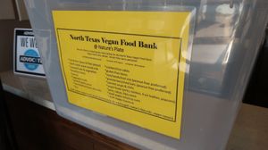 Vegan food bank drop off  at Nature's Plate - Lake Highlands in Dallas