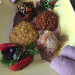 Vegetable sampler for 2  at Queen of Sheeba in West Palm Beach