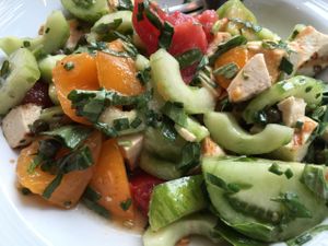 Tofu Panzanella (without bread) at The Coupe in Washington
