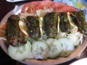 No. 19 Stuffed vine leaves (vegan) at Kerwan in Saarbrucken
