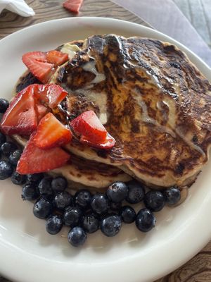 Vegan banana pancakes  at Morning Brew - Kailua in Kailua