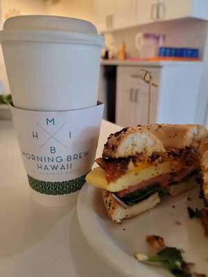 Vanilla late with almond milk at Morning Brew - Kailua in Kailua