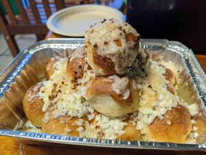 Vegan cheese knots at Big Kahuna's Pizza in Honolulu