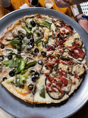 Vegan Eggplant/ Vegan veggie  at Big Kahuna's Pizza in Honolulu