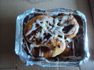 Cinnamon bun at Big Kahuna's Pizza in Honolulu