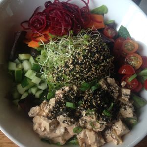 tofu poke bowl at Ai Love Nalo in Waimanalo