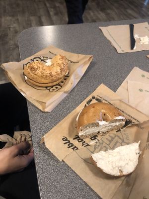 Vegan cream cheese  at Blazing Bagels in Bellevue