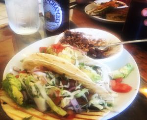 veggie tacos with beans and rice  at Cultivate Cafe in Destin