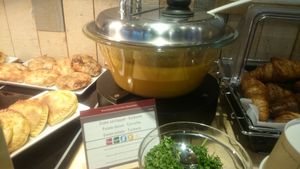 vegan soup at BRU - EXKi - TA in Zaventem