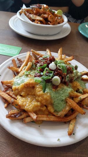 Fries erryday at Cafe Gratitude in San Diego