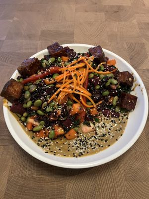 I am devoted with extra smoked tofu  at Cafe Gratitude in San Diego