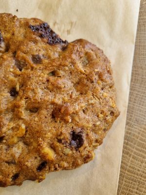 Walnut chocolate cookie at Cafe Gratitude in San Diego