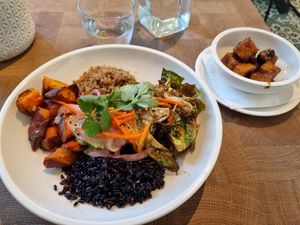 I am loving at Cafe Gratitude in San Diego