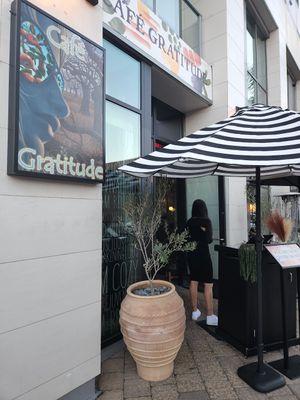 Entrance at Cafe Gratitude in San Diego