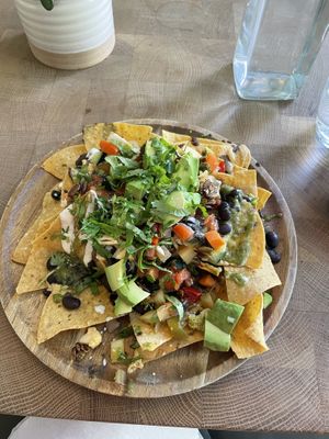 Nachos - I am sharing   at Cafe Gratitude in San Diego