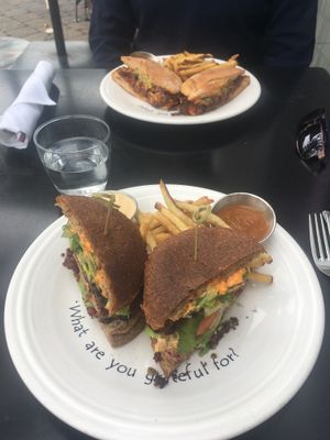 Committed (top) and Magical (bottom) at Cafe Gratitude in San Diego