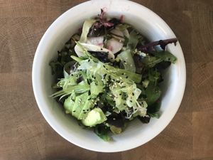 Spicy Asian Greens  at Cafe Gratitude in San Diego