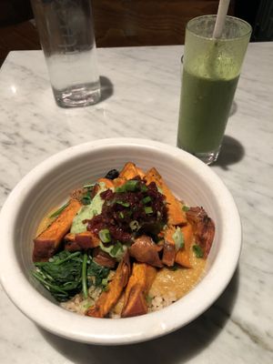 My Humble meal at Cafe Gratitude in San Diego