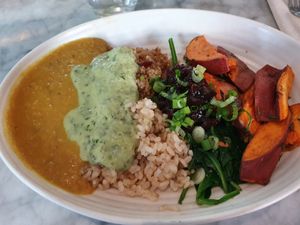 Humble. Delicious at Cafe Gratitude in San Diego