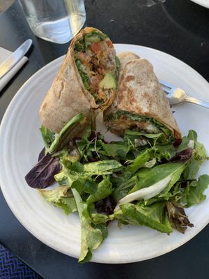 The glorious. Made with tempeh. Very tasty and filling at Cafe Gratitude in San Diego