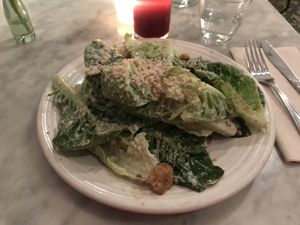 Cesar salad at Cafe Gratitude in San Diego