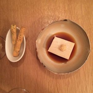 appetiser but not sure what it was at Brown Rice ブラウンライス in Tokyo