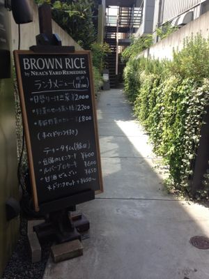 Brown Rice Cafe/Canteen ... go down this little path to the restaurant (June 2015) at Brown Rice ブラウンライス in Tokyo