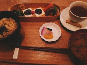 Lunch set at Brown Rice ブラウンライス in Tokyo