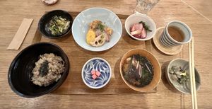 Fried tofu meal  at Brown Rice ブラウンライス in Tokyo
