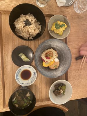 Main course  at Brown Rice ブラウンライス in Tokyo