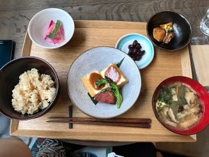 Ginger tofu at Brown Rice ブラウンライス in Tokyo