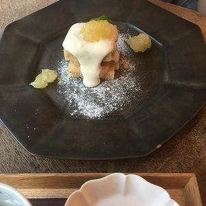 a dessert (sorry, can't remember which one but it was delicious!)  at Brown Rice ブラウンライス in Tokyo