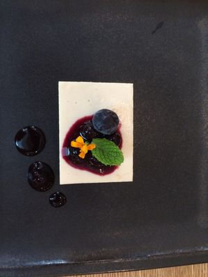 Tofu cake (Vegan cheese cake) at Brown Rice ブラウンライス in Tokyo